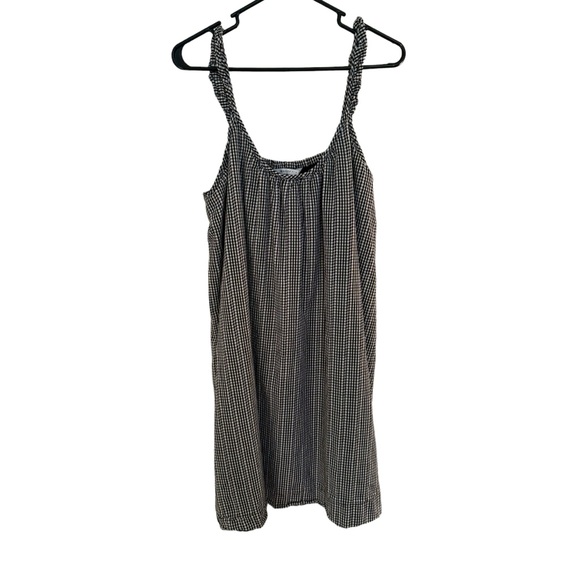 Women’s The Nines—By Hatch Black & White Gingham Sleeveless Mini Dress. Size XL. - Picture 1 of 9